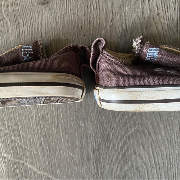 ALL STAR CONVERSE brown Velcro - Picture 5 of 6